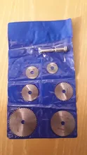 Hoja de sierra Circular HSS, herramienta rotativa para Dremel, cortador de Metal, conjunto de discos de corte de madera, mandril de corte, 7 Uds., 25/32/50