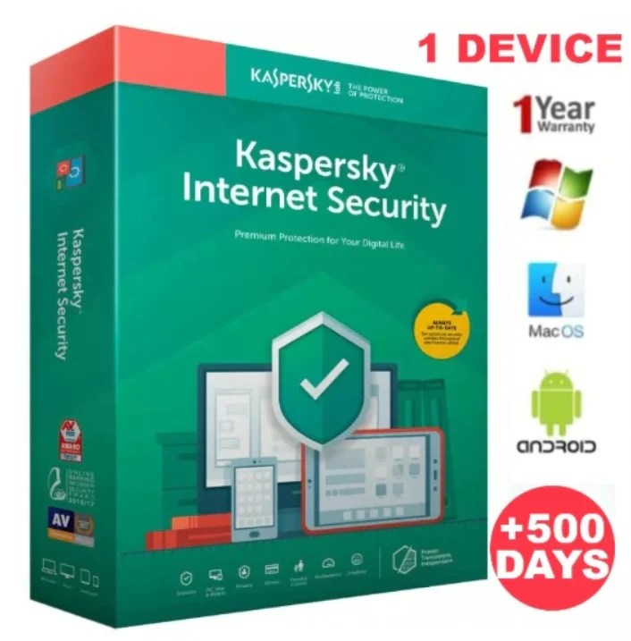 Kaspersky INTERNET Security 2021✅1 Los dispositivos✅1 año✅PC/Mac/Android, llave en línea + 500 días