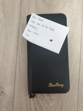 Carteras de hombre Baellerry de gran capacidad bolsillo del teléfono celular de doble cremallera embrague bolsa de Passcard de bolsillo de hombre de negocios cartera