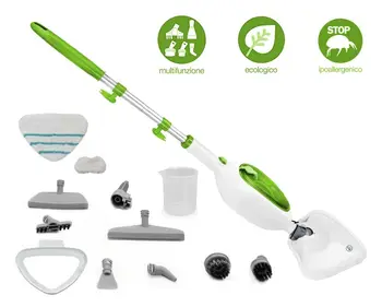 

Scopa a vapore 10 in 1, per igienizzare e pulire tutte le superfici di casa + 2 panni extra in omaggio