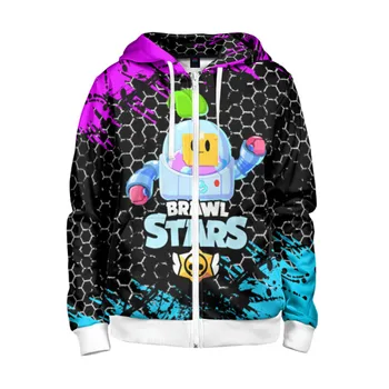 

Children's sweatshirt 3D with zipper Brawl Stars sprout.