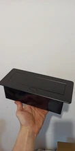 Enchufe DE escritorio toma DE corriente 2 3 DE EU FR con carga USB lenta emergente cubierta DE aleación DE aluminio plateado negro para sala DE reuniones enchufe pared,enchufes para pared,toma de corriente ,tomacorrien
