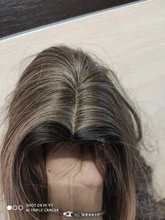 HENRY-Suarez largo ondulado marrón Rubio Ombre peluca Natural Sintético pelucas para mujeres medio fiesta Cosplay Peluca de pelo resistente al calor