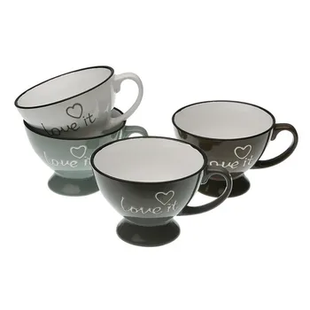

Piece Coffee Cup Set Hello Porcelain (4 Pieces)