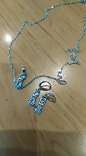 Conjunto de joyas de plata de ley 925 con Zirconia cúbica, collar con colgante de gato y gatito, con pendientes de palanca