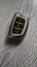 TPU suave funda de llave de control remoto para coche cubierta para Hyundai ix25 ix35 i10 i20 Solaris Tucson Sonata Santa Fe deporte Elantra Creta Verna