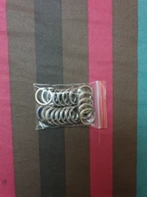 LLavero de acero inoxidable con hebilla de resorte, anillo dividido de tamaño de 15, 20, 25, 28 y 30mm, 1 paquete/lote, 100%