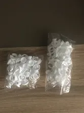 Venta al por mayor 50/100 Uds desechables pegamento para extensión de pestañas anillos pegamento para extensión de pestañas titular pegamento contenedor del pigmento del tatuaje