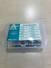 100 unids/caja AZDENT Dental Nylon pulido cuenco para brochas/forma plana Tipo de Cierre (RA) de uso individual