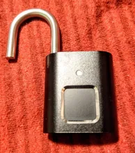 HISMAHO-candado de huella dactilar inteligente, impermeable, recargable por USB, antirrobo, Mini cerradura eléctrica para estuche de equipaje