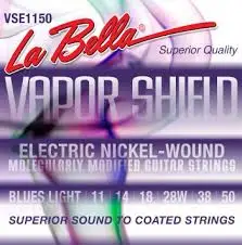

VSE1150 Vapor Shield Set strings for electric guitar, Nickel Plated, Blues Light, 11-50, La Bella