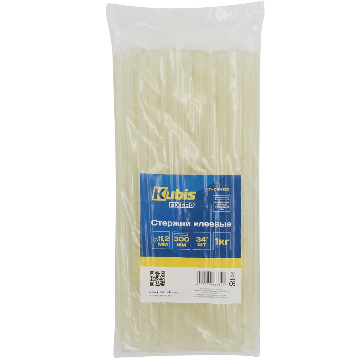 Rods glue Kubis transparent 11.2*300mm 1 kg (34 PCs) Glue gun pencil thermal for Guns Sticks Tapes Adhesives Fasteners Office School Supplies |