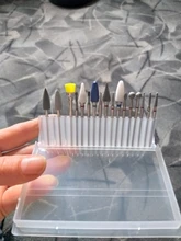 Caja de almacenamiento clara de 10/20/30 ranuras para limas de uñas, contenedor para accesorios de uñas