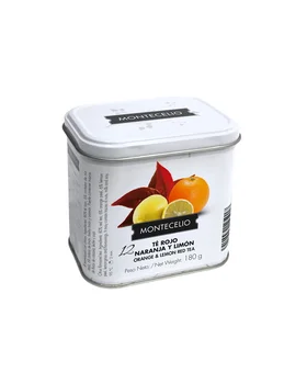 

MONTECELIO Network Tea With Citrus Bulk. Ré Network With Orange, Lemon AND Lemon Grass. Tin Bulk 180 Grams
