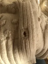 TRAF de moda de las mujeres pompón apliques pantalones de suéter de La Rebeca de manga larga Mujer ropa Chic Tops