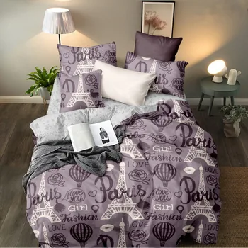 

Bed linen cotton-line on an elastic band poplin Paris