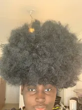 QQXCAIW-pelucas Afro sintéticas, 200g, Super grandes, cortas, para Cosplay, fiesta, baile negro