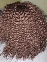 Sueño de hielo es inflables tejido sintético rizado 6 unids/lote corto Natural pelo Welf paquetes de pelo negro tejido de 6 pulgadas