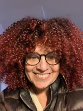 Pelucas Afro rizadas de pelo corto con flequillo para mujeres negras, cabello sintético africano sin pegamento, Cosplay, Lizzy de alta temperatura