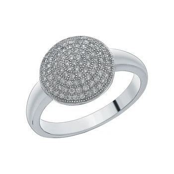 

Silver ring with cubic zirconia sunlight sample 925