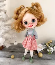 ICY DBS muñeca Blyth n. ° 3, cara brillante, piel blanca, cuerpo articulado, precio especial, 1/6 BJD, juguete para regalo, ob24