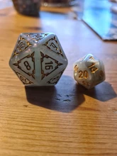 Dice-Set Pathfinder Rpg MTG DND Giant Green 25mm 7pcs with Bag D--D for 