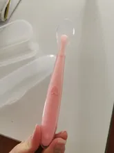 Cuchara de silicona suave para bebé, cuchara con detección de temperatura de Color caramelo, herramientas de alimentación de bebé, gran oferta