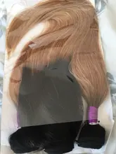 Bobbi Collection-mechones con cierre de encaje, cabello humano Remy, tejido liso, barato, negro, marrón, Rubio degradado, 200 g/set, 3 uds.