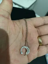 Luna Estrella de Plata de Ley 925 meteorito jardín Slip cayendo meteorito Micro-con incrustaciones Cadena de clavícula temperamento collar femenino SNE295
