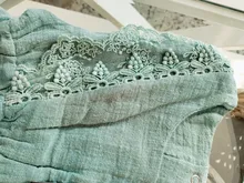 Pelele con diseño de encaje liso para bebé niña, ropa para bebé recién nacido, mono de manga acampanada con diadema de una pieza