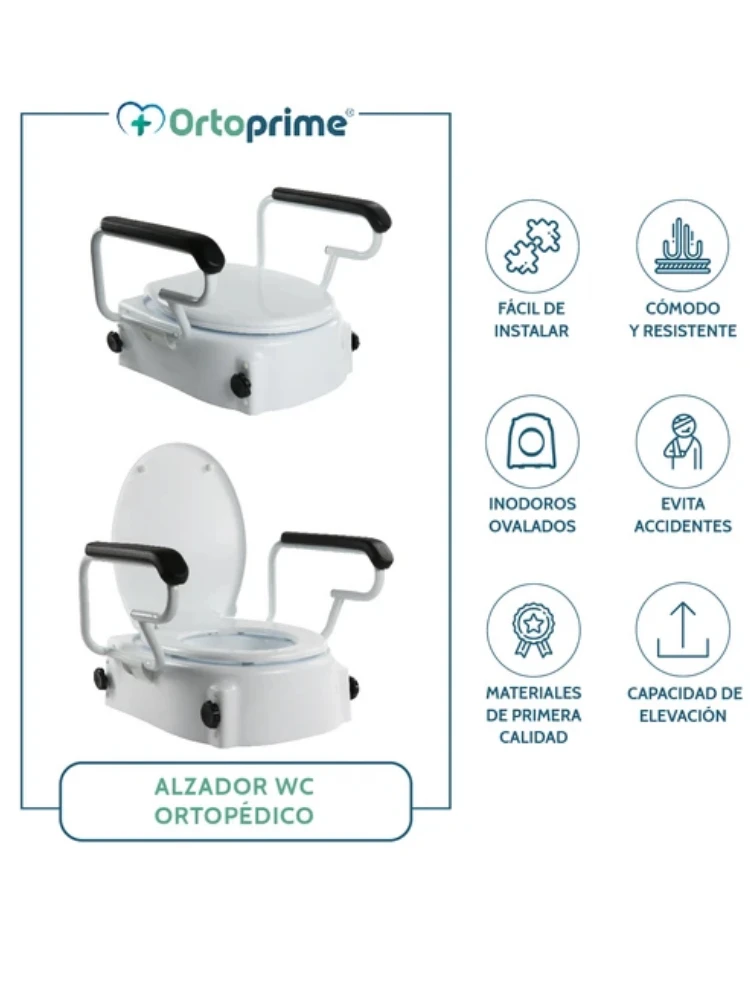 Elevador WC Blando de 10 cm con Tapa para Adultos — OrtoPrime