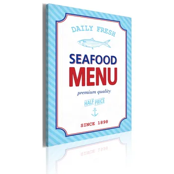 

Picture-Seafood menu - 50x70 cm