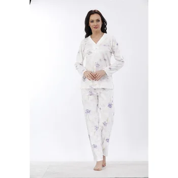 

Etoile women Autumn/twittering Cotton Long Sleeve Pajamas set (Detail: Lace) 5053