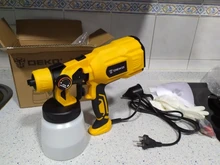 DEKO-PISTOLA DE PULVERIZACIÓN, pulverizador de pintura eléctrico de alta Casa de poder, 220V, 3 boquillas, fácil de rociar y limpiar, perfecto para principiantes
