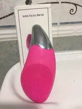 cepillo facial limpieza facial limpiador facial eléctrico cepillo de limpieza facial Mini cepillo de eléctrico limpiador Facial sónico de silicona limpiador de poros profundo masajeador de piel cepillo de  dispositivo