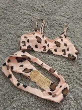 Bikini con push-up para mujer, moda de baño de piel de serpiente, bañador de leopardo para mujer, ropa de baño para mujer, ropa de playa
