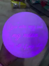 USB Rechargeable Moon-Lamp Night-Light Lunar Custom Tap/remote-Switch 3d-Printing Photo/text