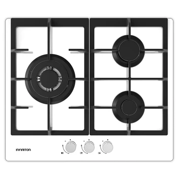 

Gas plate INFINITON GG-332-Glass Surface, 3 Burners 60cm.