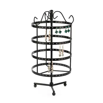 

Metal earrings storage rack Round Jewelry Display Stand Creative Rotatable Home Decoration Storage Rack Jewelry Storage Rack