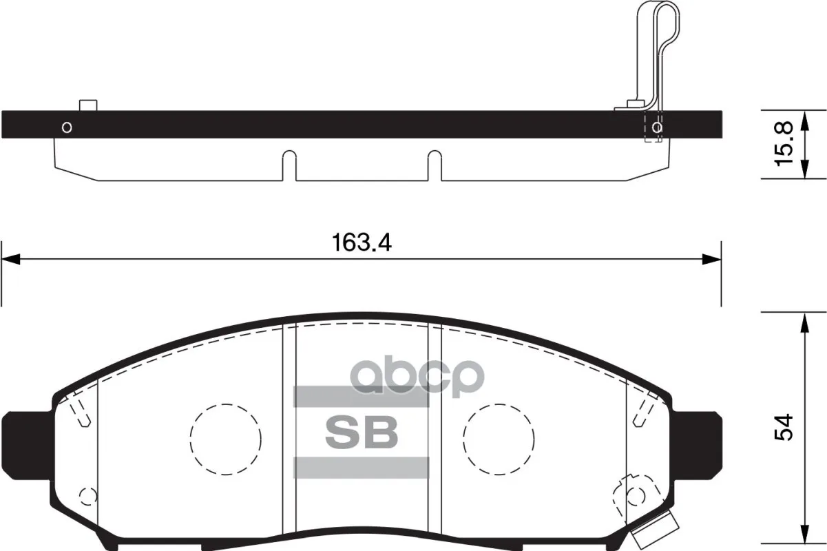 Sp1460sns_=Gdb3404=1162 01 [41060ea025]!Колодки Дисковые П Niss
