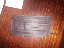 Mascarilla facial desechable de 3 capas, con elásticos máscara antipolvo, color negro, 10/50/100/200 Uds.