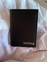 Letras iniciales con monograma de moda Unisex Saffiano funda de pasaporte con etiqueta de equipaje, conjunto de accesorios de viaje