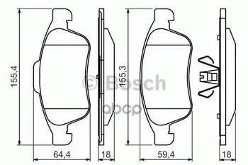 

Pads TORM disk k-t front Bosch art. 0986494441