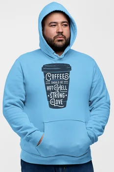 

Angemiel Wear Coffee Cup Blue Men 'S Hooded Sweatshirt