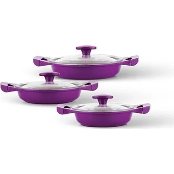 

SCHAFER Grau 3 Glass Covered Cast Iron Set - Egg Salad