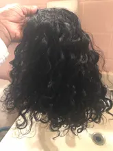 Peluca de pelo humano con corte Bob brasileño de ondas profundas cabello Natural SVT Remy, peluca con malla frontal con pelo de bebé