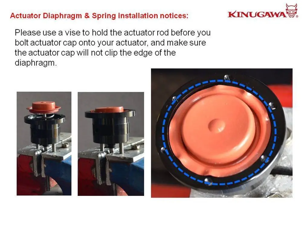 actuator diaphragm installation notice