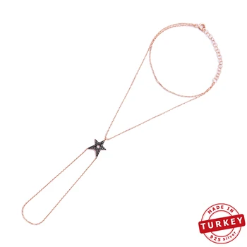 

MINT Jewelry Star Polygon Shape Turkish Handmade 925 Sterling Silver Slave Bracelet