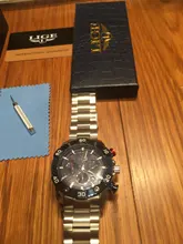 LIGE-reloj analógico de acero inoxidable para hombre, nuevo accesorio de pulsera de cuarzo resistente al agua con cronógrafo, complemento Masculino deportivo de marca de lujo con esfera luminosa