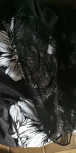 6XL geométrica translúcido manga de talla grande blusa Casual botón Mujer Tops Blusas con volantes Camisas manga larga Blusas D25